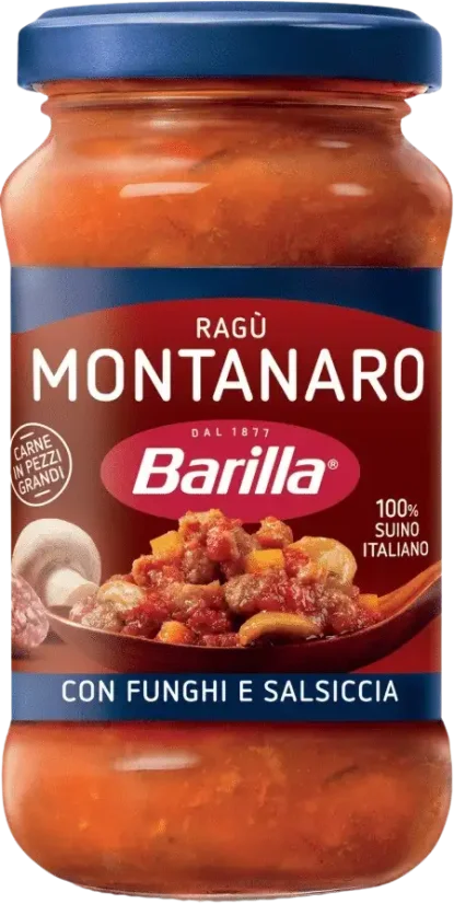 BARILLA RAGÚ S HOUBAMI A KLOBÁSOU 300 g