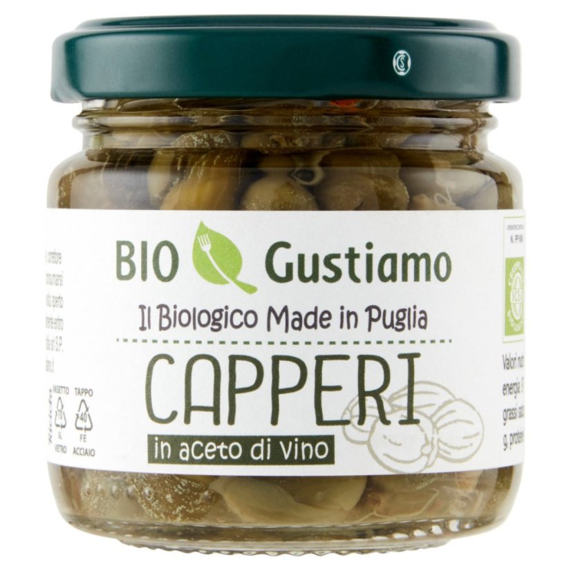 Bio Organica Italia BIO cappari v octovém nálevu 100 g