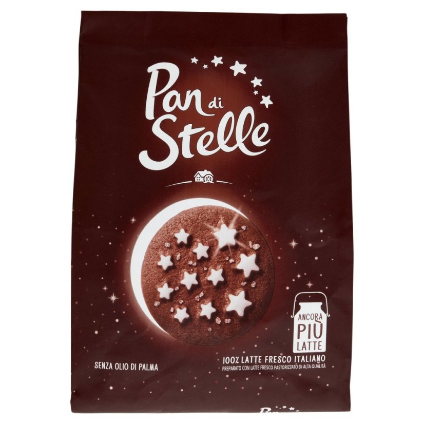 Pan di Stelle 100% italská sušenka z kakaa, lískových oříšků a čerstvého mléka 700g