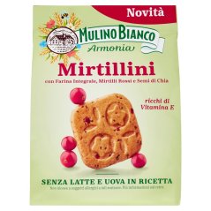 Mulino Bianco Armonia Mirtillini sušenky celozrnná mouka brusinky bez mléka a vajec 270g