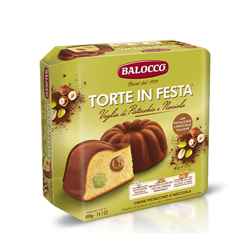 Balocco dort s pistácií a čokoládou 400g
